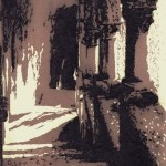 Roseburg; Alugrafie und Kaltnadel; 26,7x22,6cm; 350g Bütten, 50x40cm; Auflage 12; 140,00€